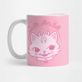 Pink Kitsch Demon Cat Mug